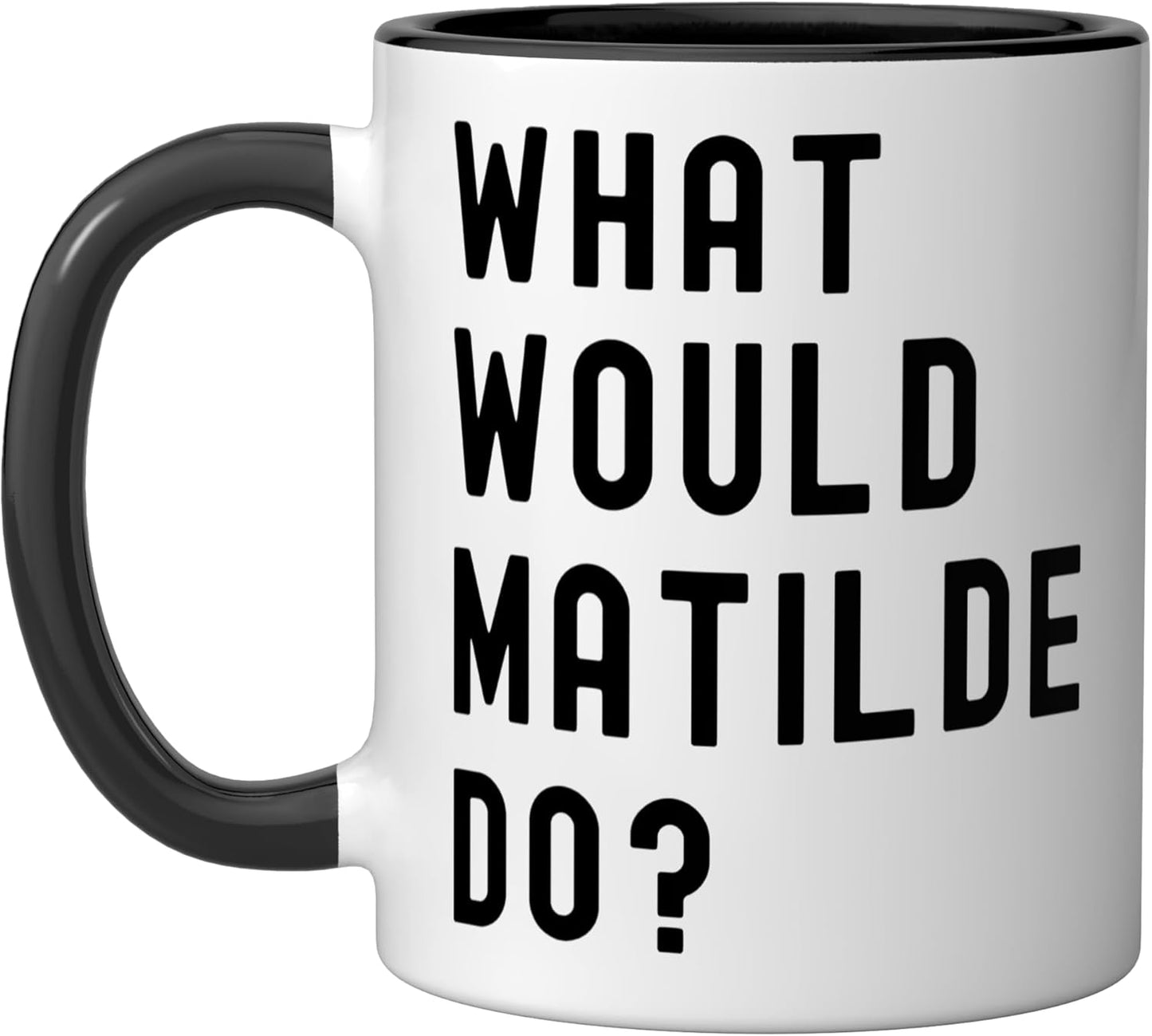 Taza Cerámica Would Matilde Do Negro/Blanco