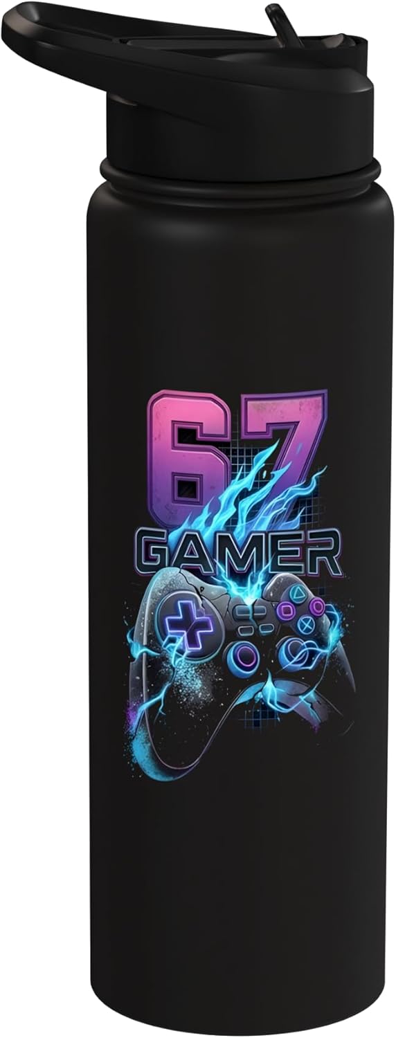 Bote de agua aislado para gamer de acero inoxidable
