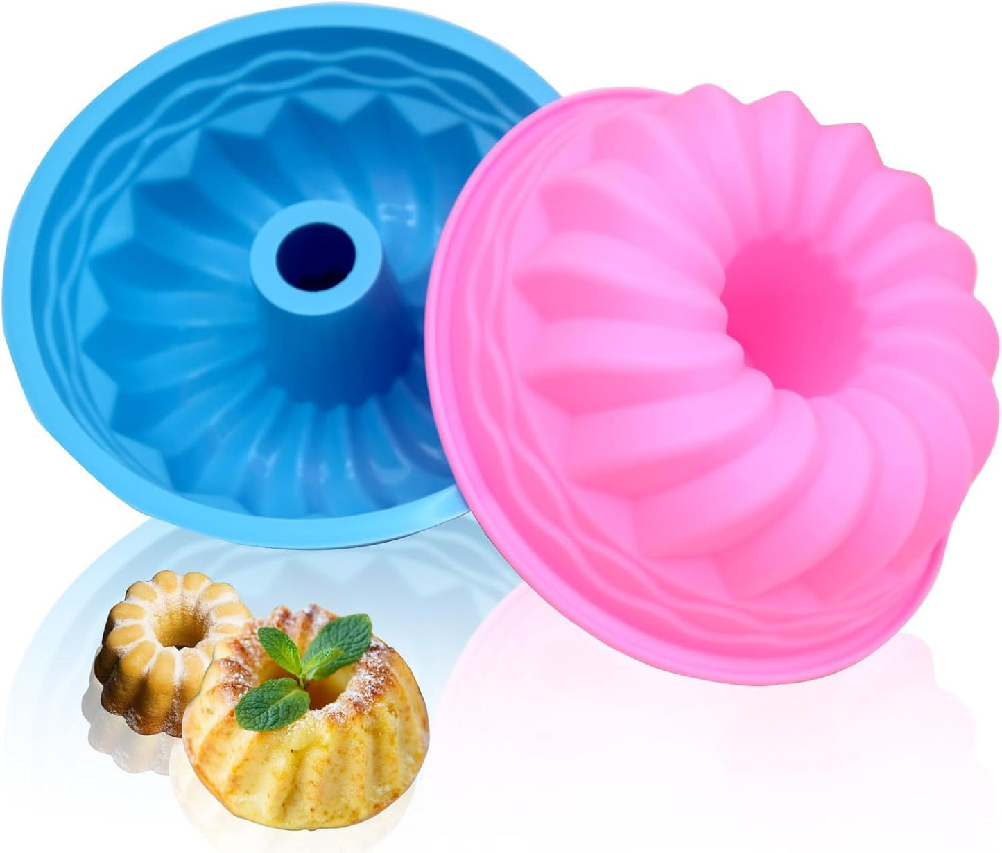 2 piezas molde de silicona para tartas