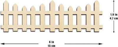 Valla madera mini para casa hadas y muñecas