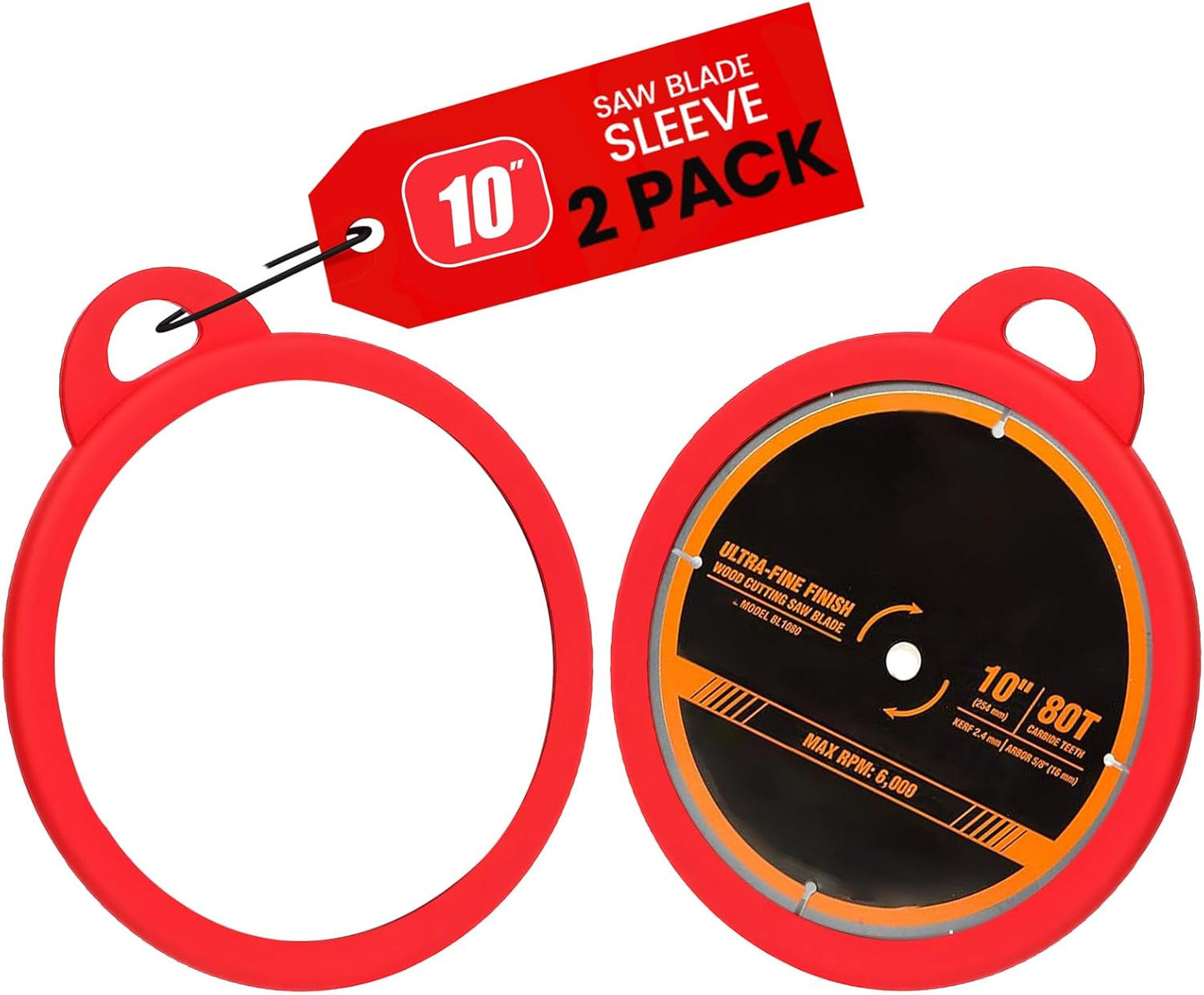 Funda silicona para hoja sierra 10pulg set 2 soportes