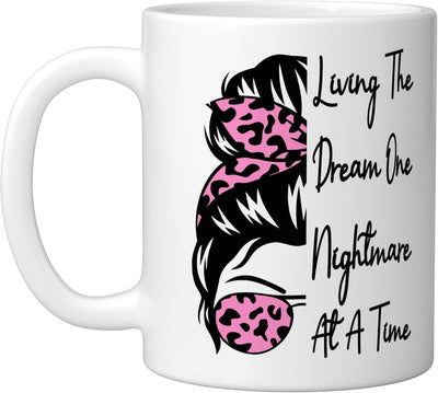 Taza de cerámica para emprendedor divertida Living The Dream