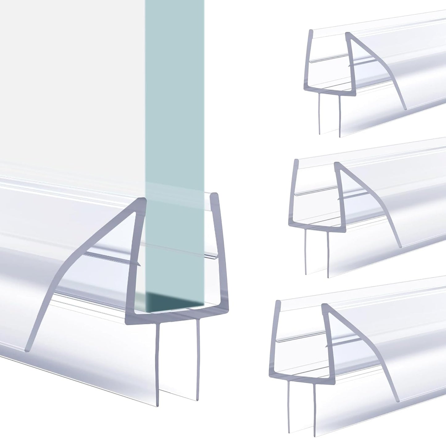 Sello puerta ducha PVC ultra transparente set 4