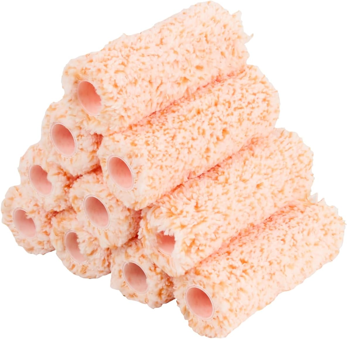Fundas rodillo pintura set 10 unidades 4pulg microfibra jumbo