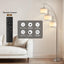 Lámpara pie living 2400LM control remoto estilo mid century