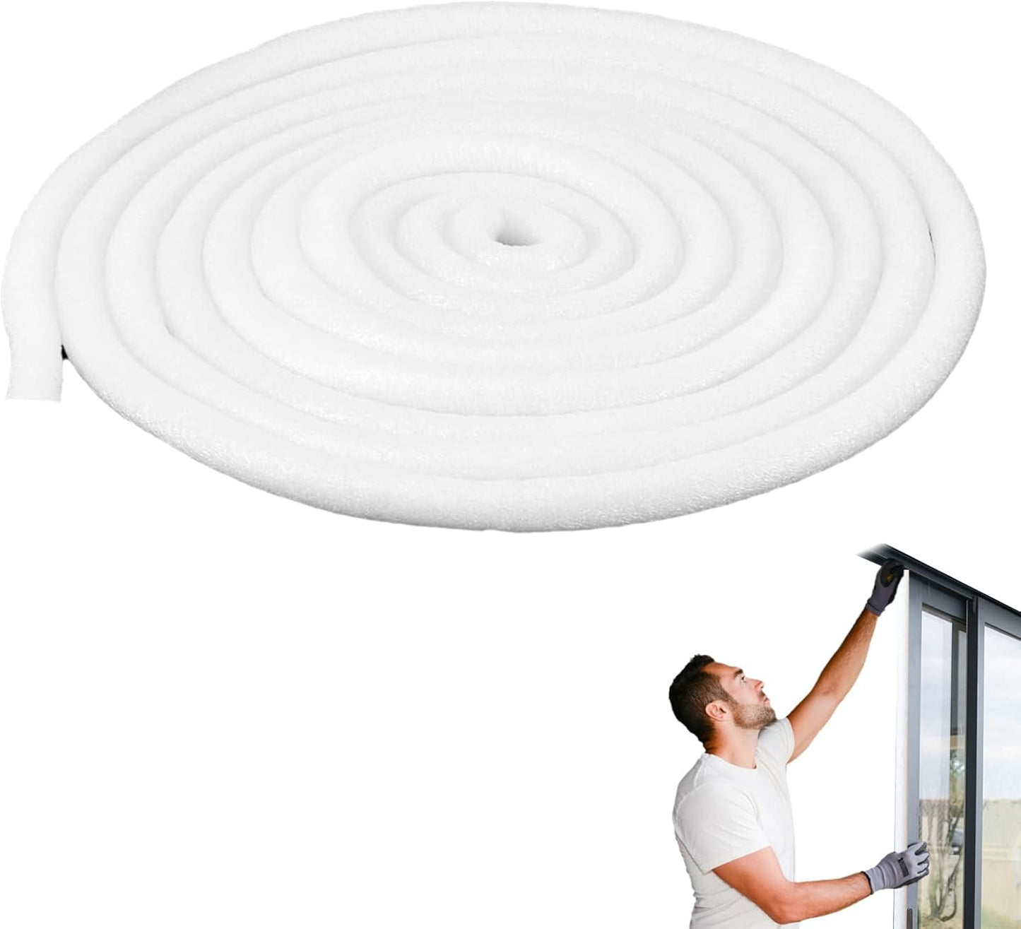 Varilla selladora espuma flexible 0.7pulg para grietas pared