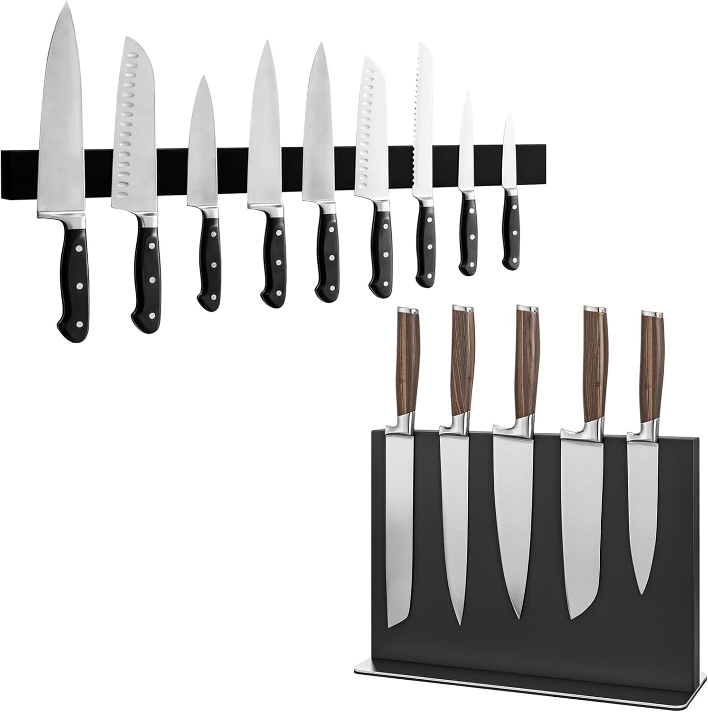 Bloque magnético cuchillos acero inox universal cocina