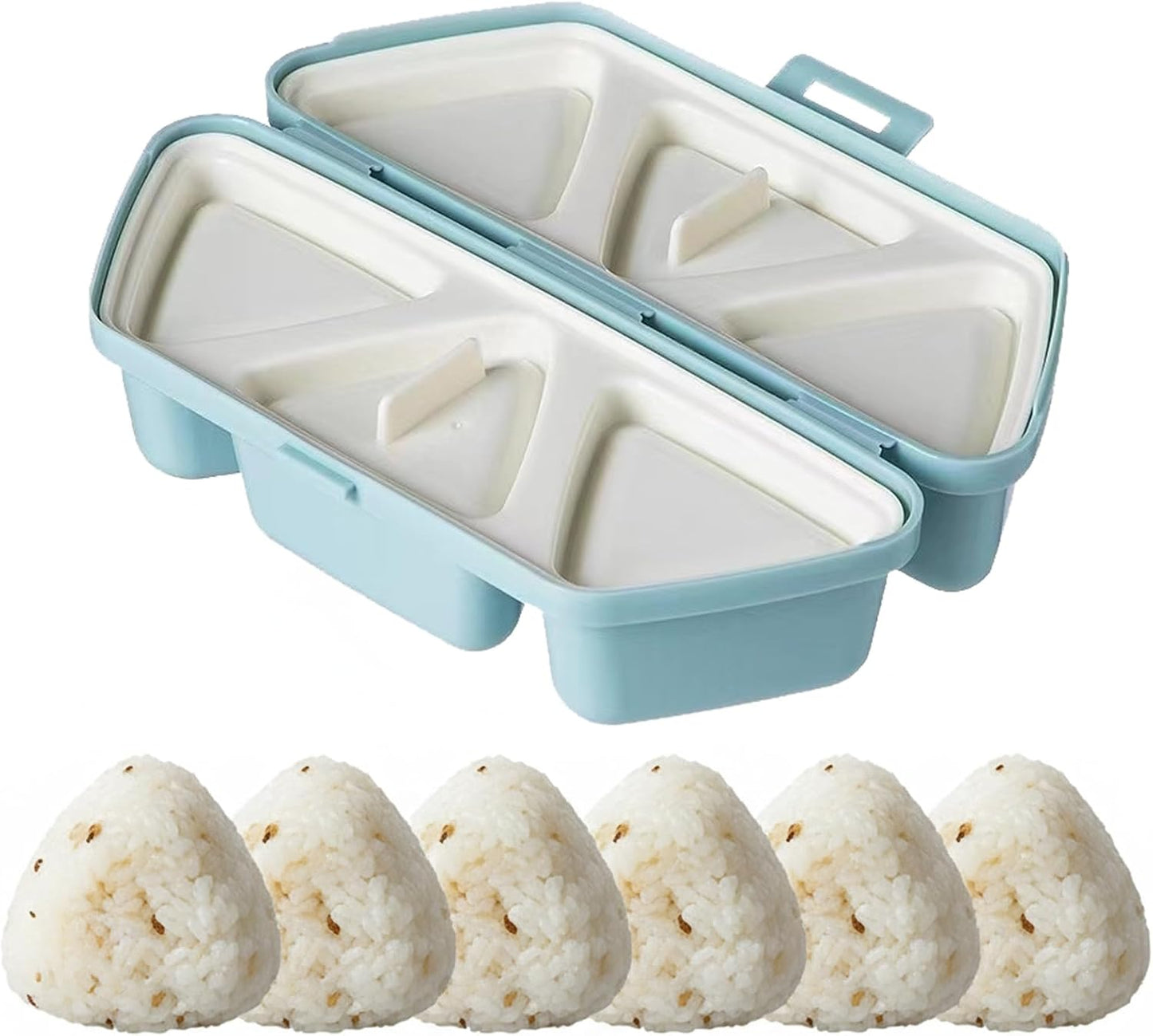 Molde de onigiri 6 en 1 para sushi triangular