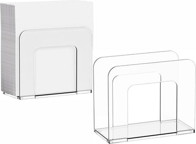 Servilleteros cuadrados transparentes para mesa fiesta bar 5x5 pulgadas