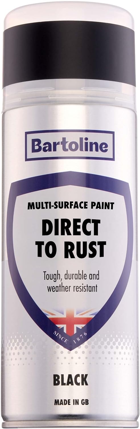 Pintura aerosol multisuperficie negro 13.5oz brillo metal madera