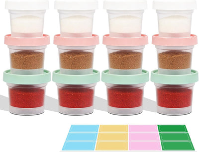 Recipientes de almacenamiento de alimentos 3.34 oz con tapas giratorias sin BPA