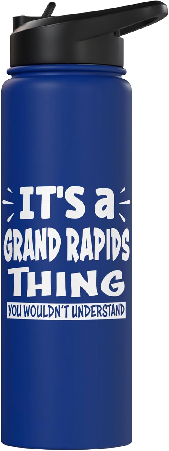 Botella agua acero inox aislada Grand Rapids