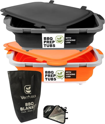 2 Pzas Bolsas Tyvek 16L para Barbacoa con Manta Negra 21pulg