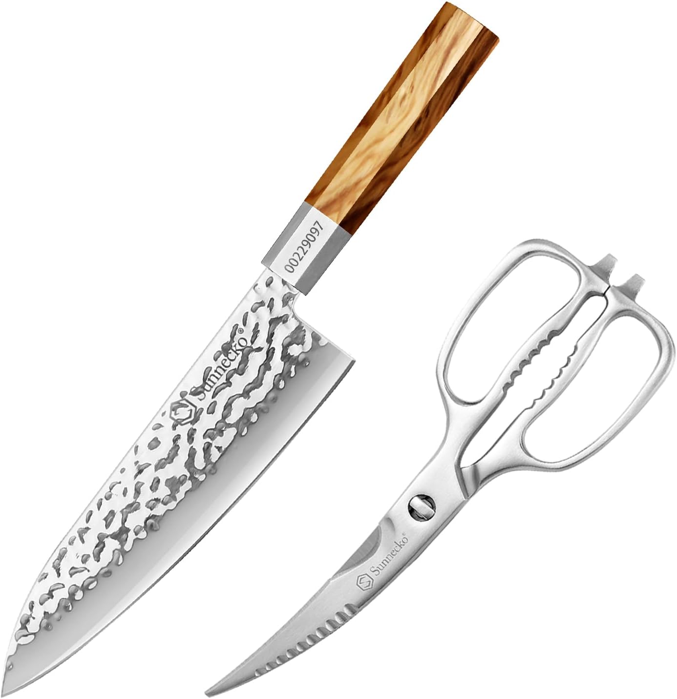 Tijeras cocina 9 pulg con cuchillo chef 8 pulg