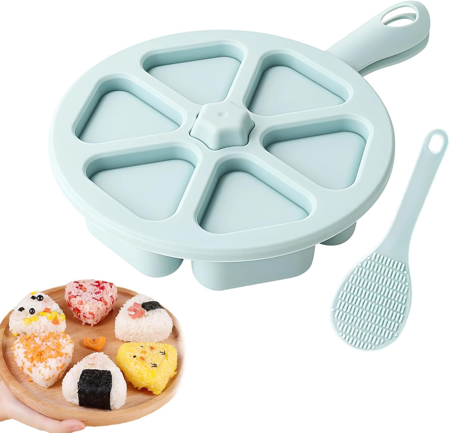 Juego 6 Moldes Sushi Onigiri Sin BPA Alimenticio