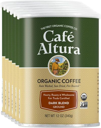 Pack 6 Latas Café Orgánico Oscuro 12oz
