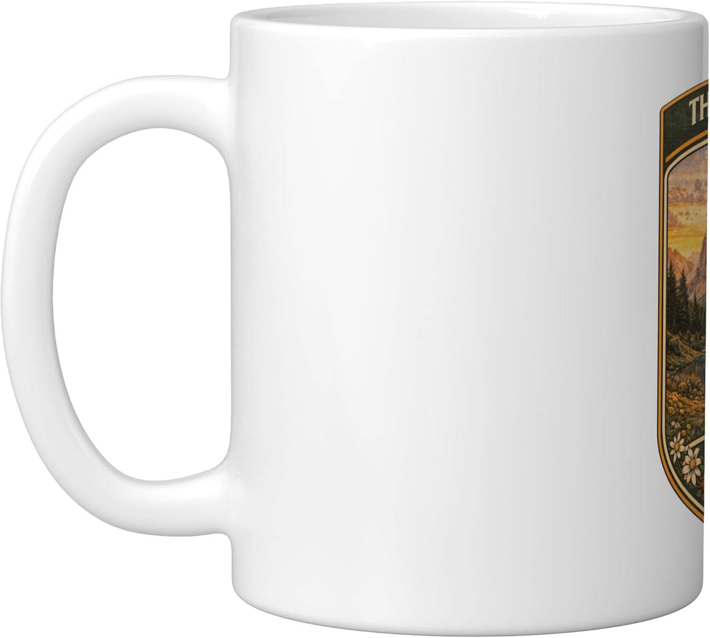 Taza Cerámica Montañas Blanca