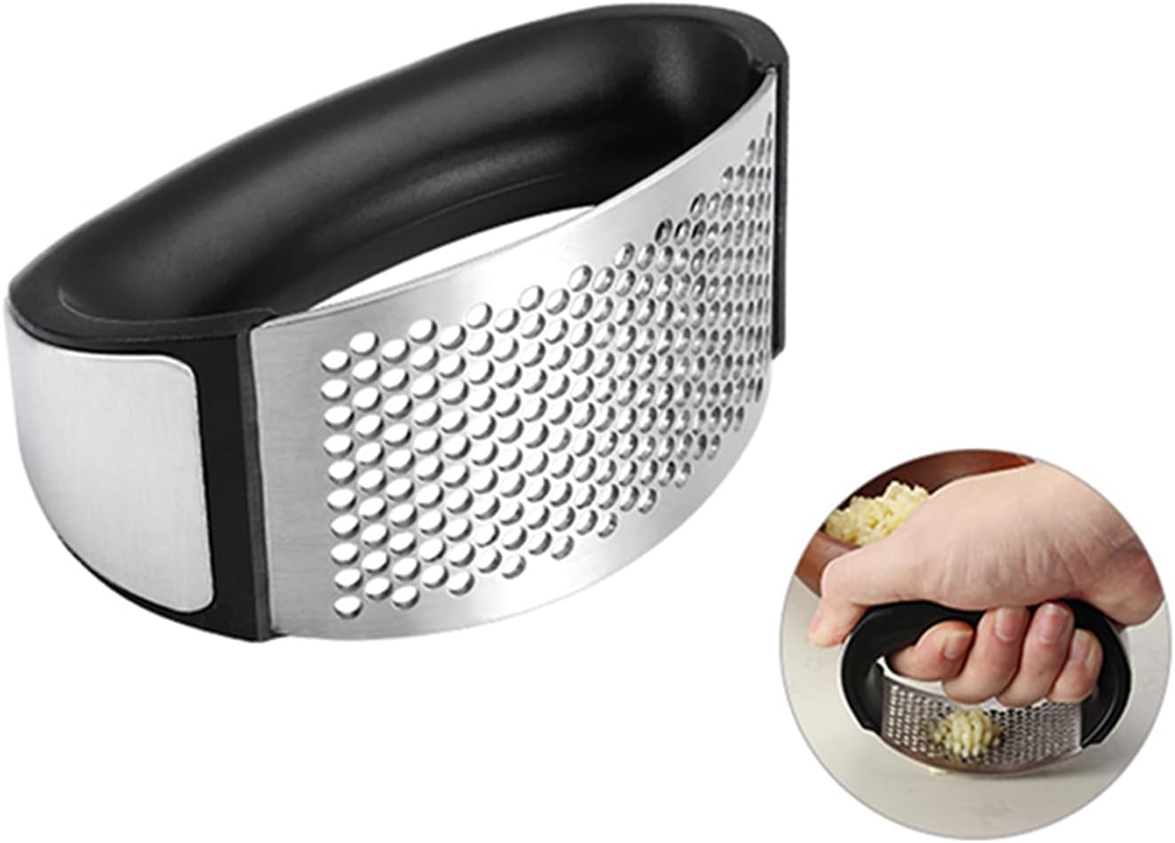 Molinillo de ajo de acero inoxidable ergonómico para cocina