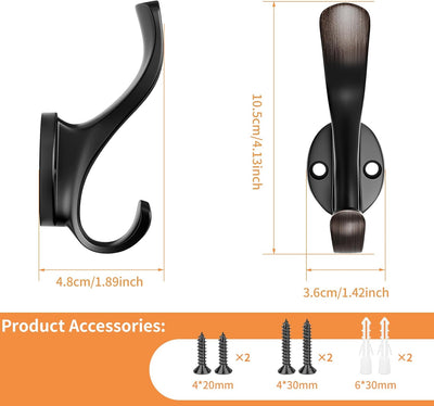 Ganchos metal para pared colgar toallas llaves batas
