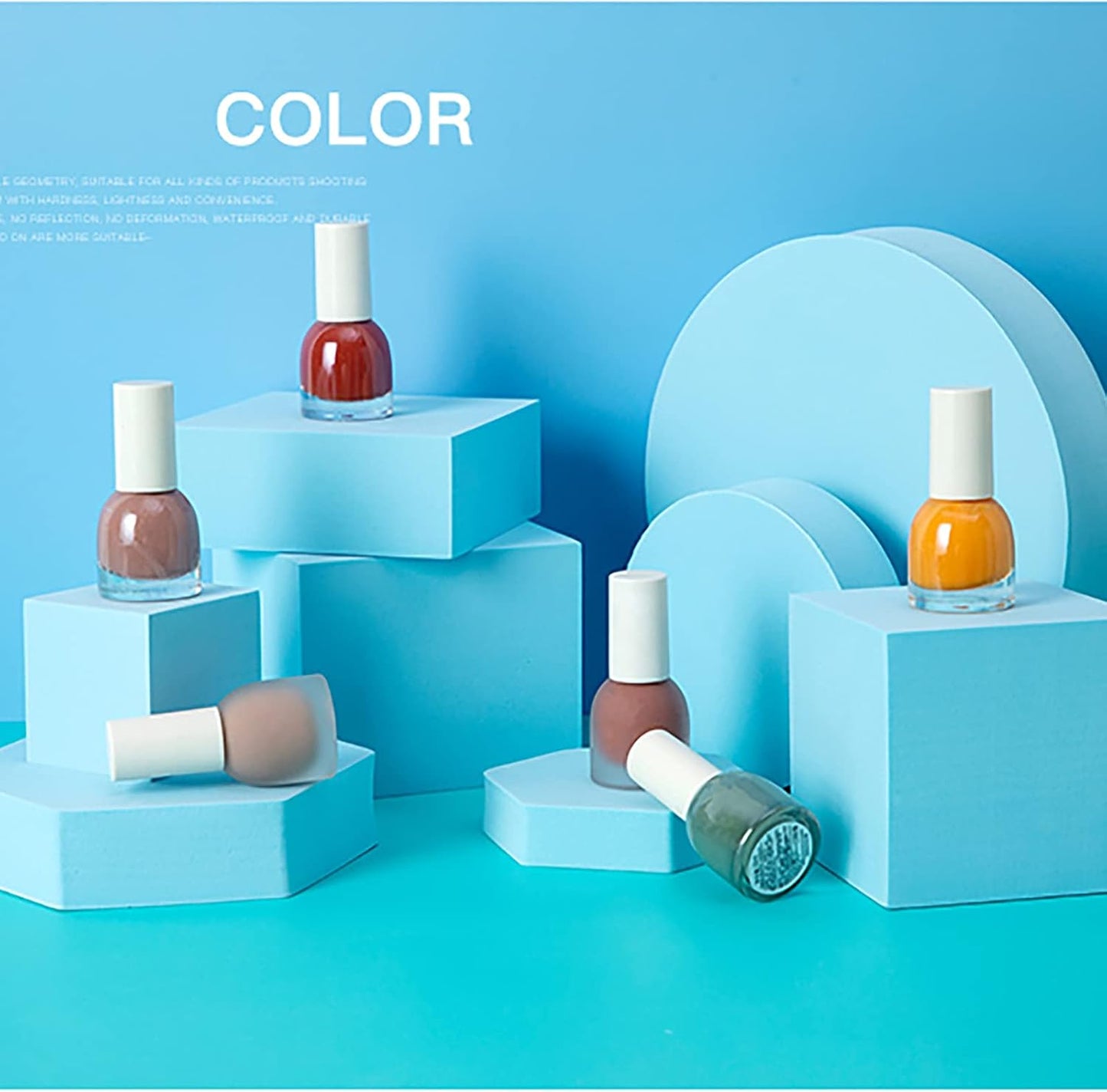 Set 8 Pzas Accesorios Foam Geométricos Azul