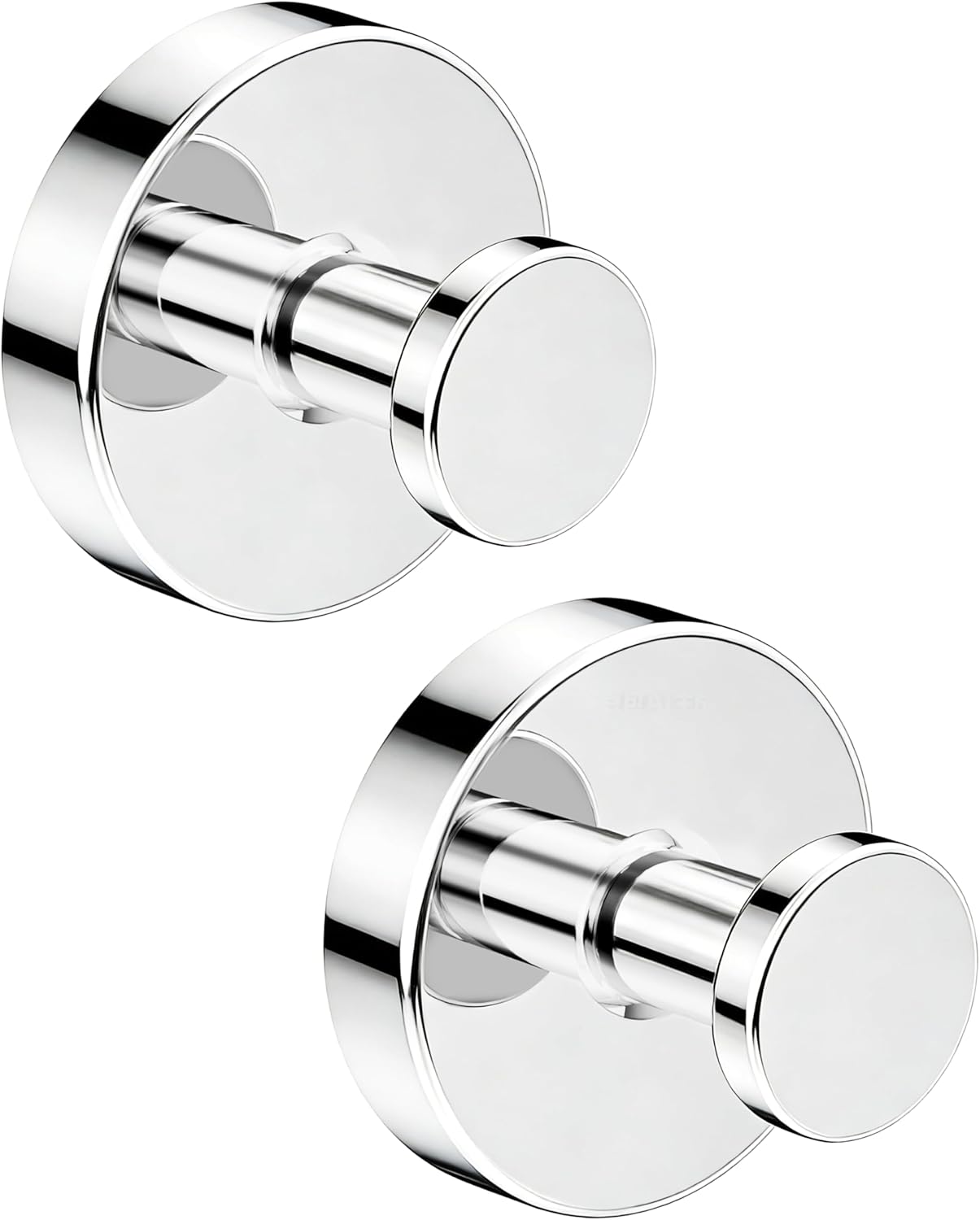 Ganchos ventosa acero inox baño puerta vidrio 2 Uds