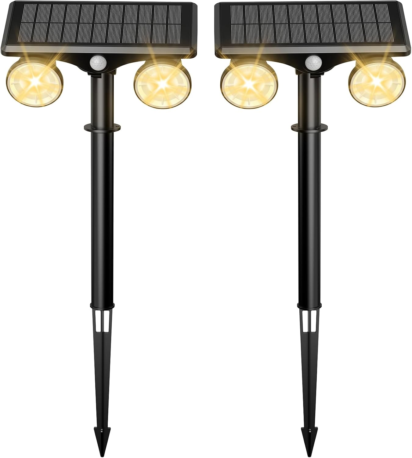 Focos solares sensor movimiento impermeable patio jardín