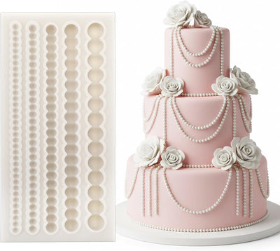 Molde de fondant decorativo para pasteles y cupcakes de silicona