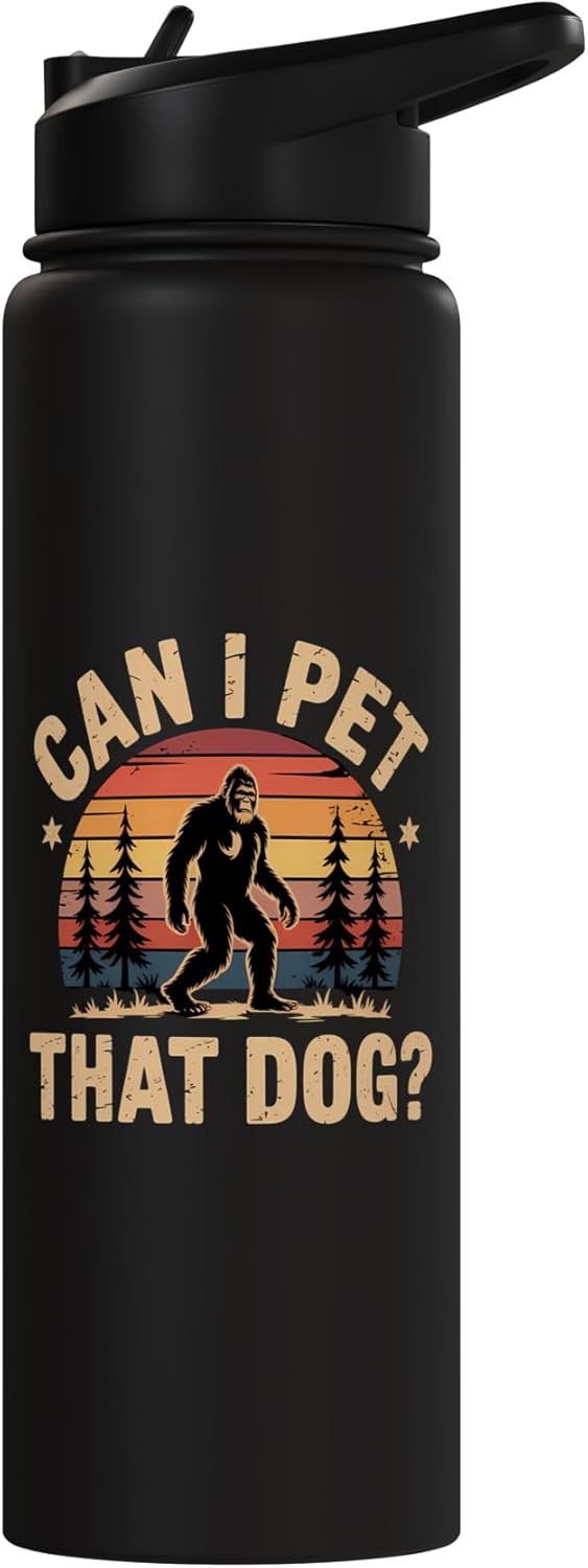 Botella de agua acero inoxidable con meme Bigfoot