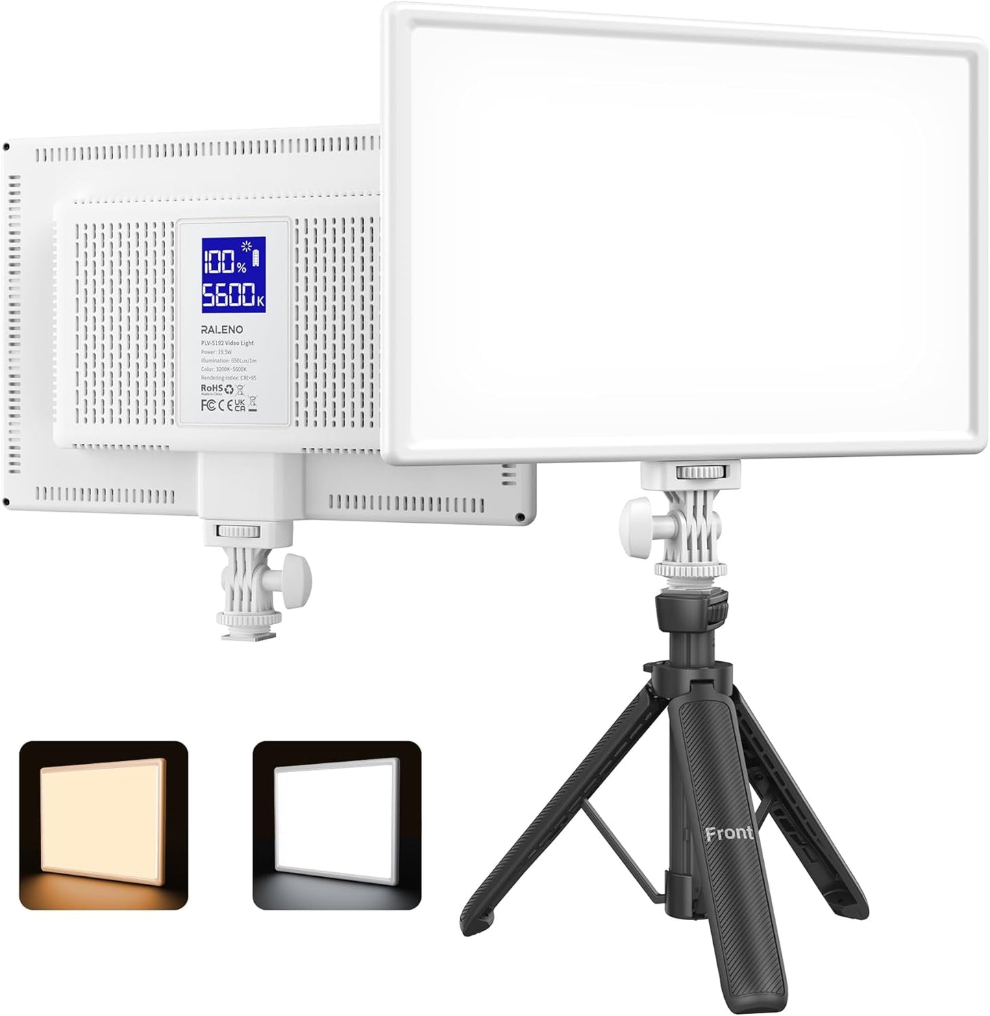Luz LED para Vídeo con Batería 4000mAh CRI95 Ajuste 0-100%