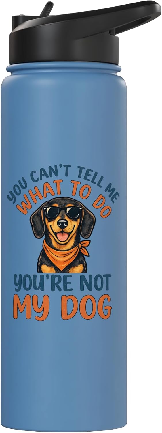 Botella de agua acero inoxidable Dachshund sin BPA