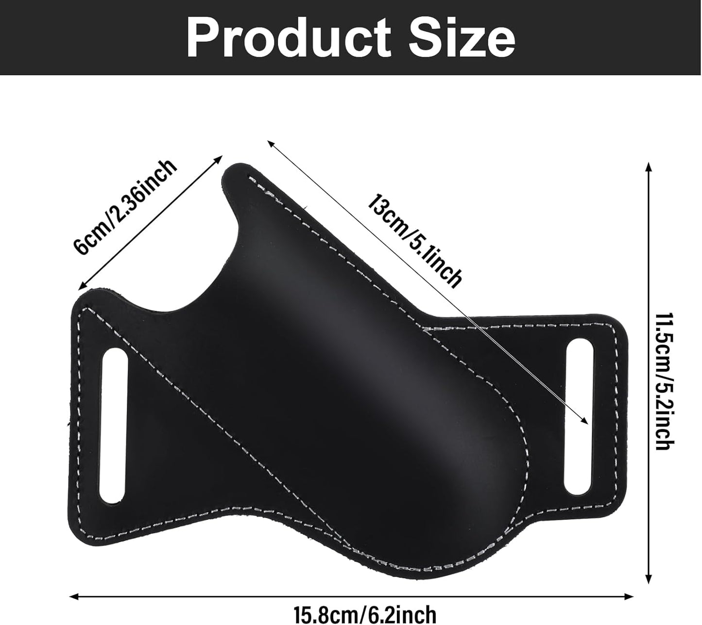 Funda cuchillo cuero para cinturón portátil plegable