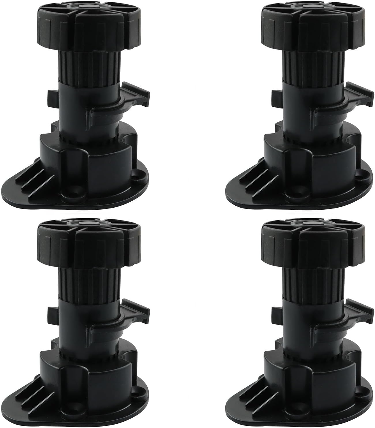 Patas gabinete ajustables 3.15-5.12in 4 Pzas