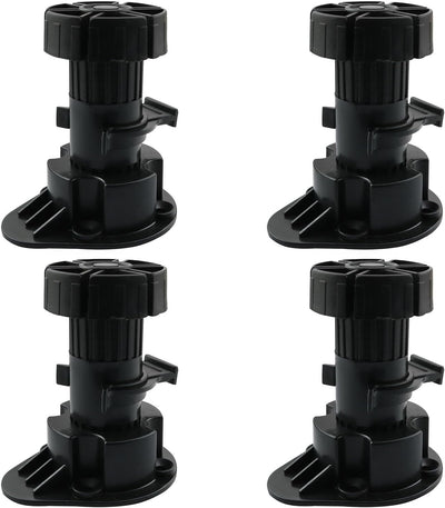 Patas gabinete ajustables 3.15-5.12in 4 Pzas