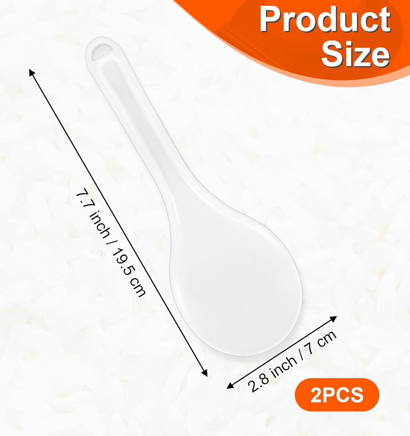 Paleta Arroz Espátula Plástico Antiadherente 7.7pulg