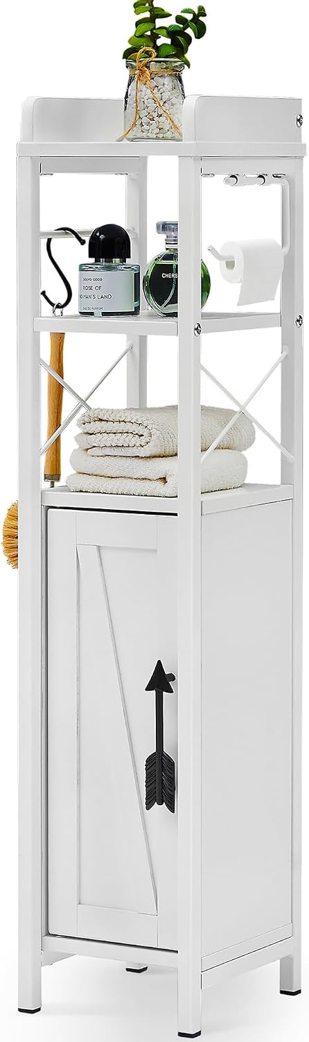 Armario baño pequeño 2 estantes puerta revestimiento impermeable
