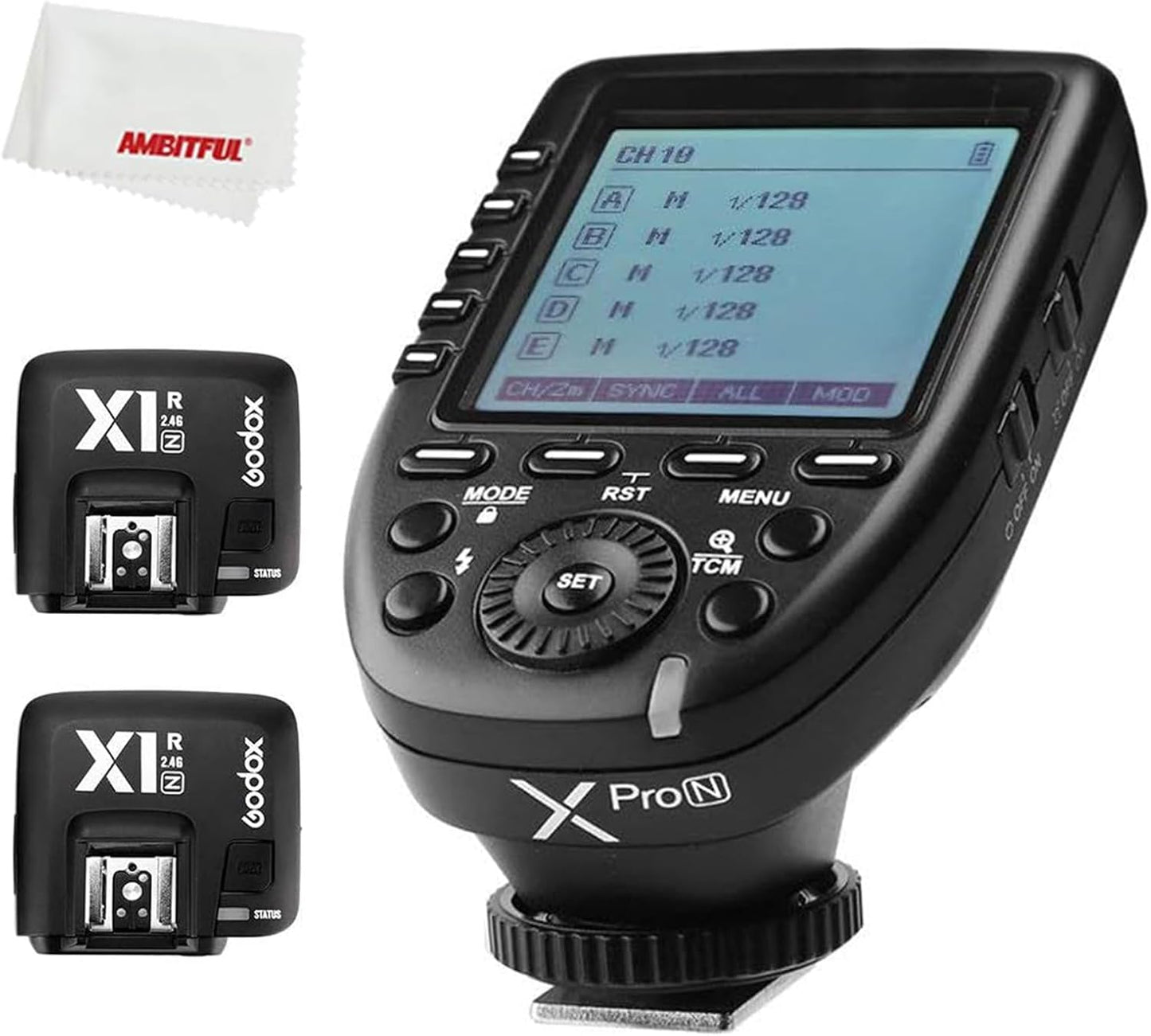 Disparador flash inalámbrico Nikon 1/8000s HSS TTL con 5 botones