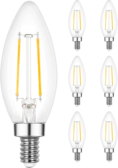 Bombilla LED E12 regulable 3W 5000K paquete 6