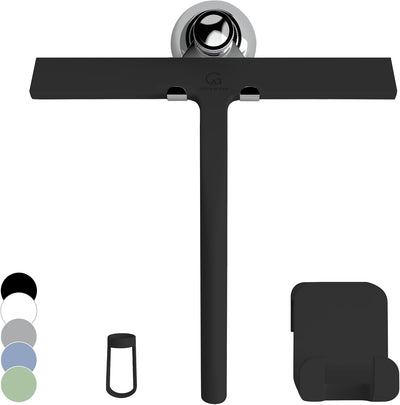 Escobilla silicona para vidrio puerta baño 9pulg color negro