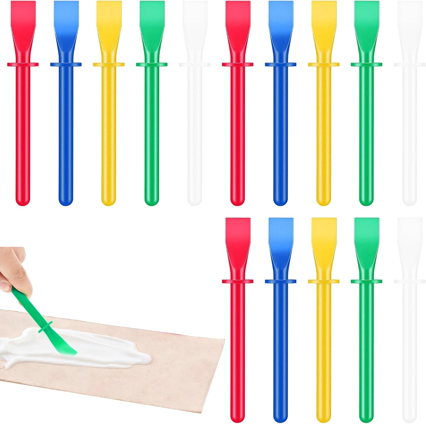 Set 15 Brochas Silicona para Pegamento Reutilizables