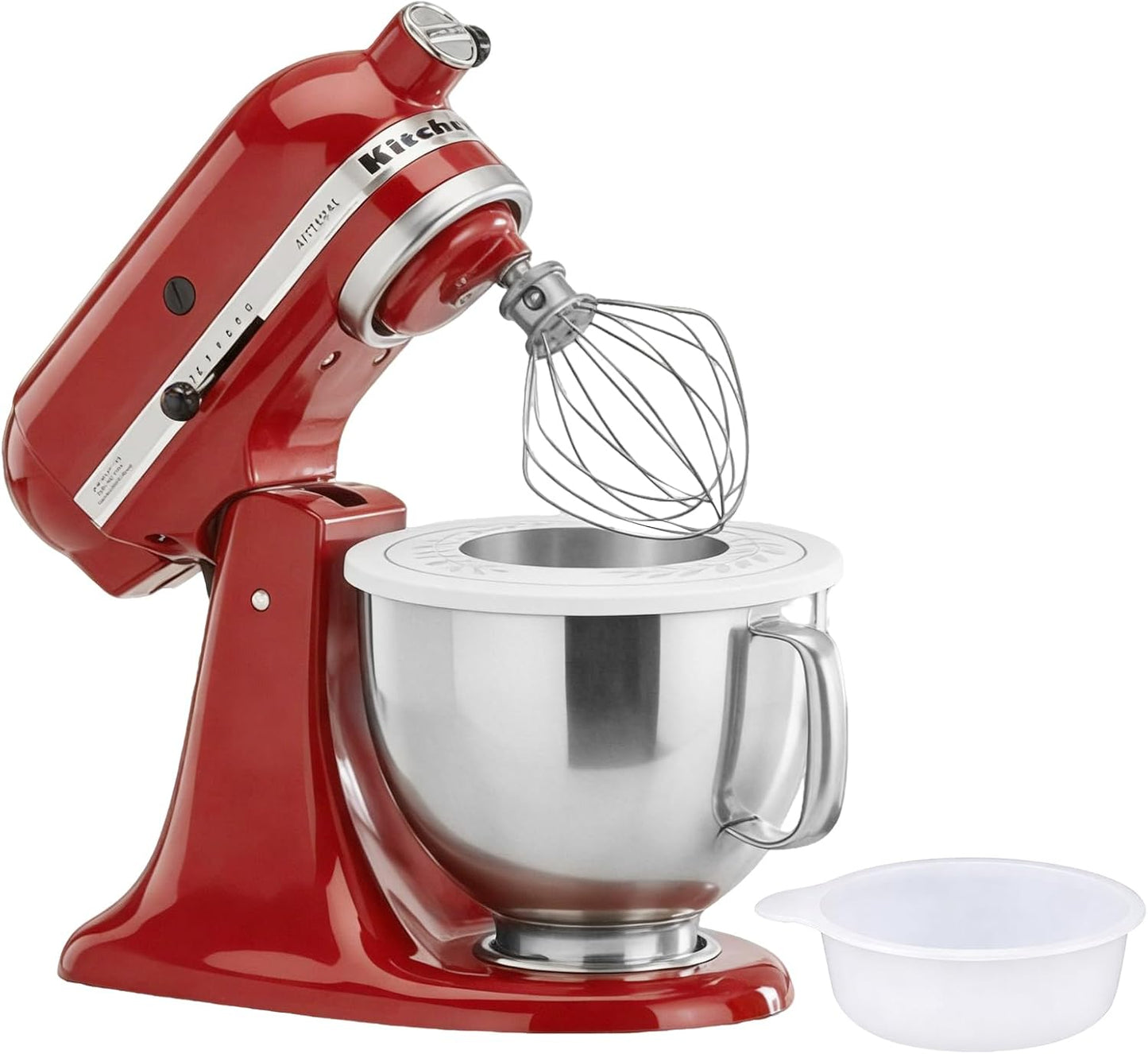 Tazón acero inox 5qt con mango tapa comp KitchenAid K45 KSM150