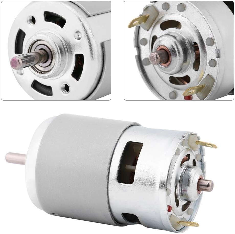 Motor DC cepillado 12V 12000RPM 100W alta potencia