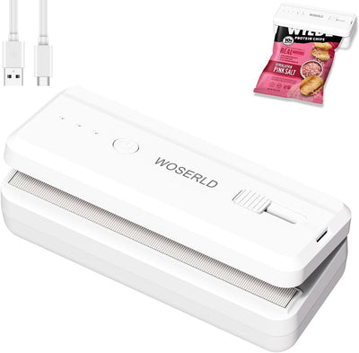 Mini sellador de bolsas imán recargable 1300mAh para cocina y embalaje