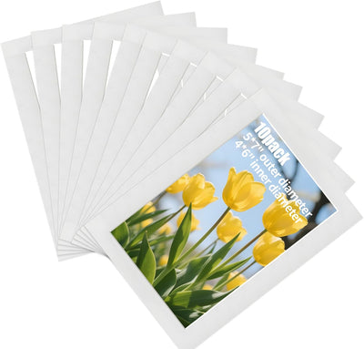 10 Marcos Fotos 5x7pulg Sin Ácidos Bisel 45° para 4x6 y Decoración
