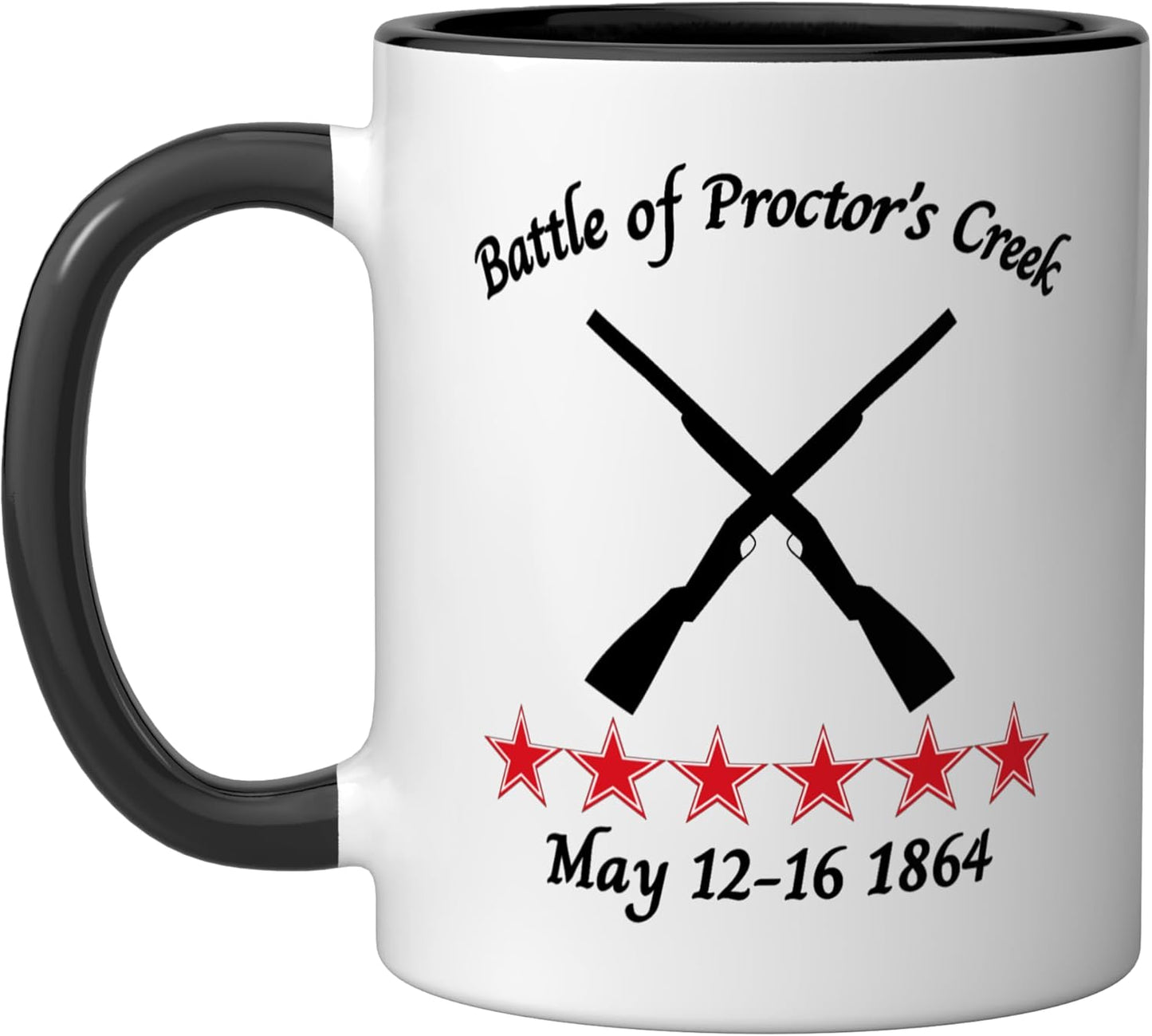 Taza Cerámica Guerra Civil 1864 Negro/Blanco