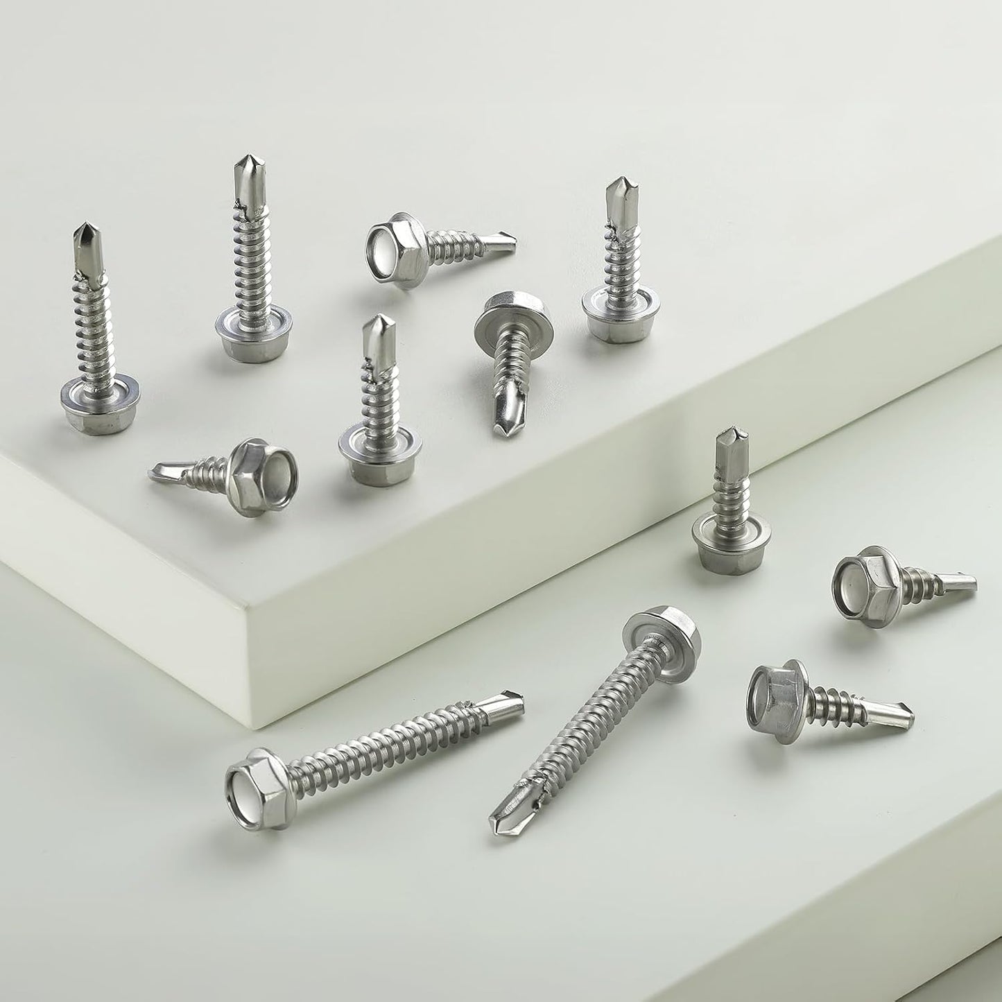 Kit surtido autorroscantes acero inox #8#10 1/2" 5/8" 3/4" 1"