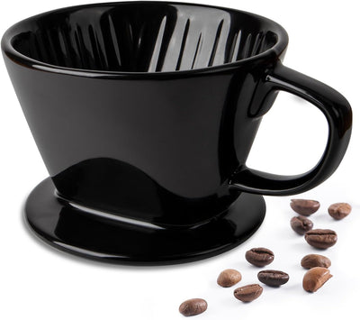 Cafetera vertida DOWAN gotero no eléctrico para café color negro