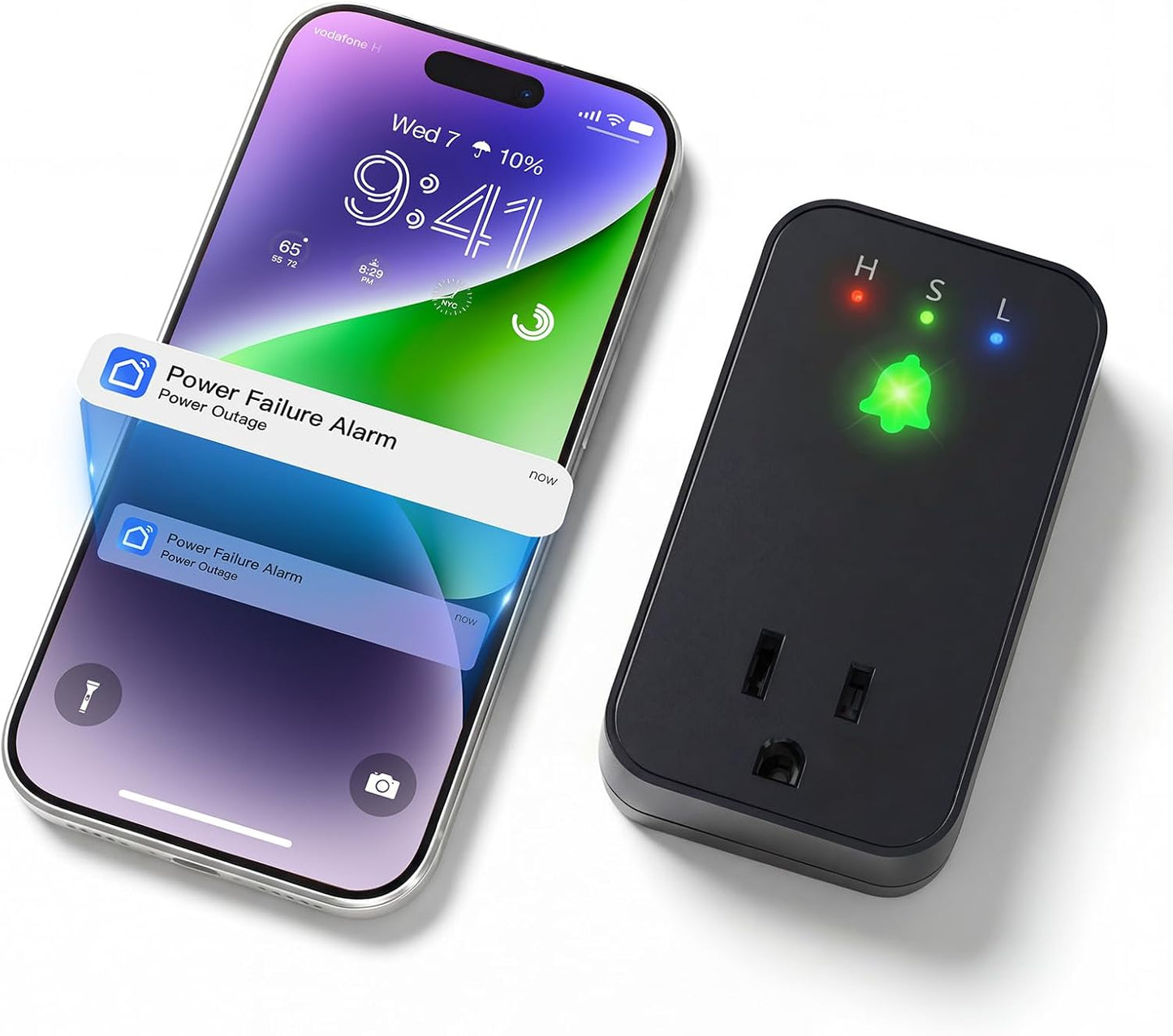 Alarma de corte de energía WiFi con notificaciones LED