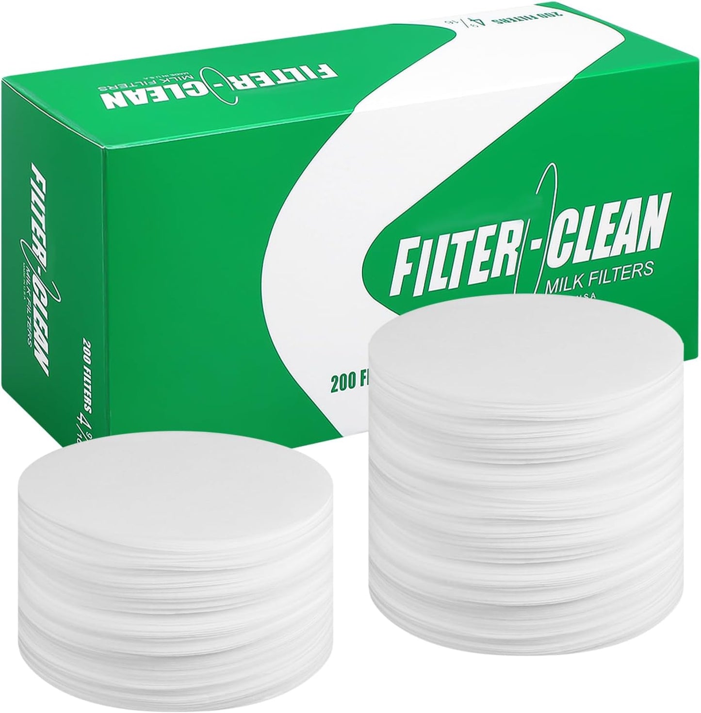 Paquete 200 Discos Filtro Leche Flujo Rápido 4-9/16pulg