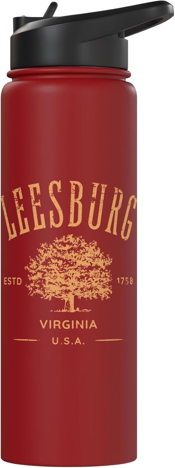 Botella de agua acero inoxidable estilo vintage Leesburg Virginia