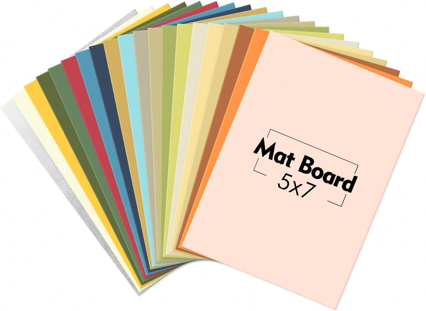 20 Pzas Tableros Mate 5x7pulg varios colores para marcos